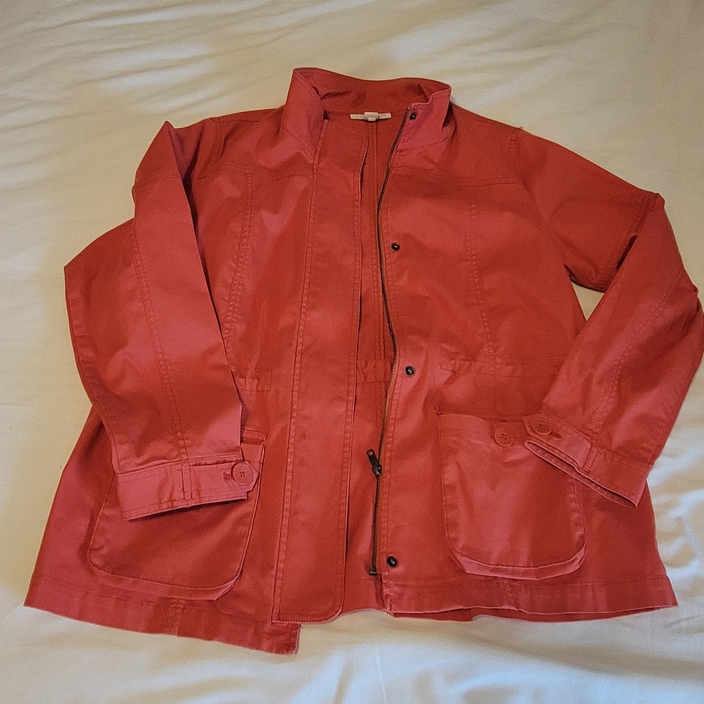 Coldwater Creek Womens Size 14 Burnt Orange Jacket